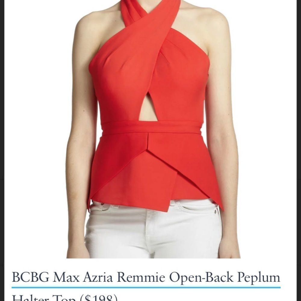 BCBG MaxAzria red top, XXS